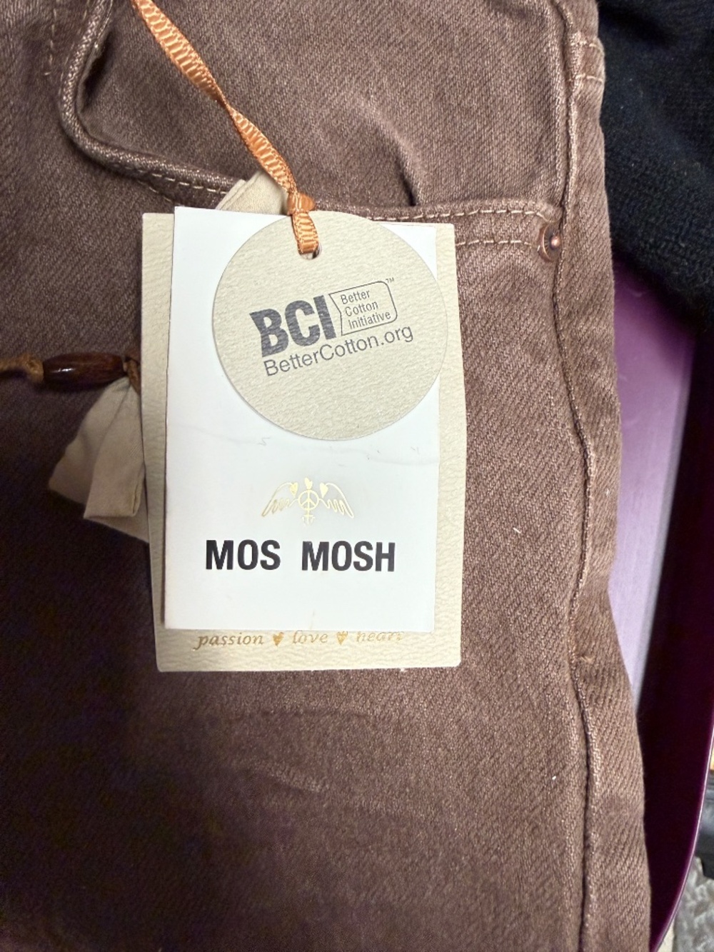 NWT MOS MOSH Scandinavian Luxury Denim Stella Fudge Pant Jeans Women's size 24 - Picture 7 of 11